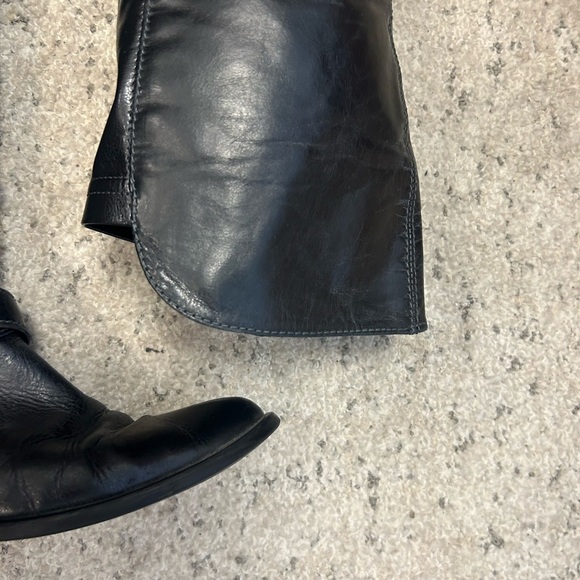 Lavorazione Artigiana Sz. 9 over the knee all leather ultra beautiful flat moto - Picture 8 of 13